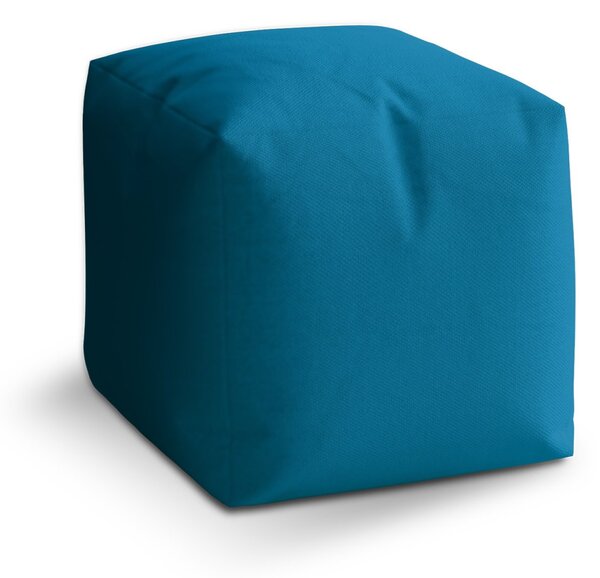 Sablio Taburet Cube Safírově modrá: 40x40x40 cm