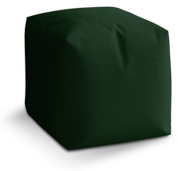 Sablio Taburet Cube Lesní zelená: 40x40x40 cm