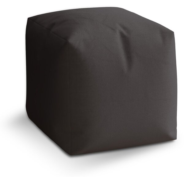 Sablio Taburet Cube Charcoal: 40x40x40 cm