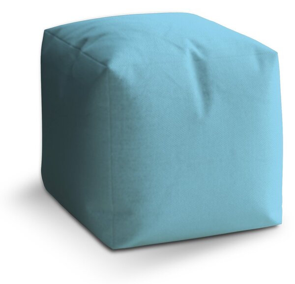 Sablio Taburet Cube Blankytně modrá: 40x40x40 cm