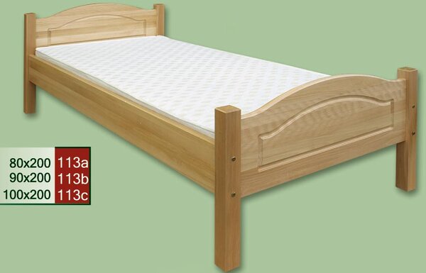 Dřevěná postel CLASSIC 113 z masivu buk