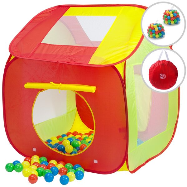 Dětský stan se 400 barevnými míčky, Spielwerk