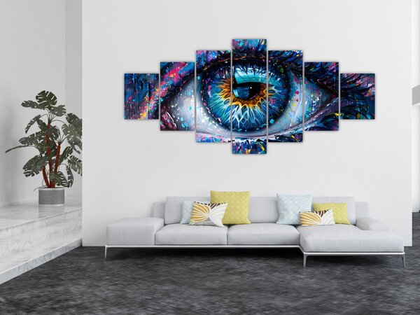 Obraz - Malba oka (210x100 cm)