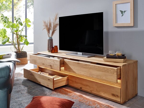 SOB Nábytek - Dřevěný TV stolek 183 cm Nantes divoký dub - F01004944G