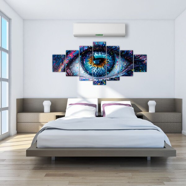Obraz - Malba oka (210x100 cm)