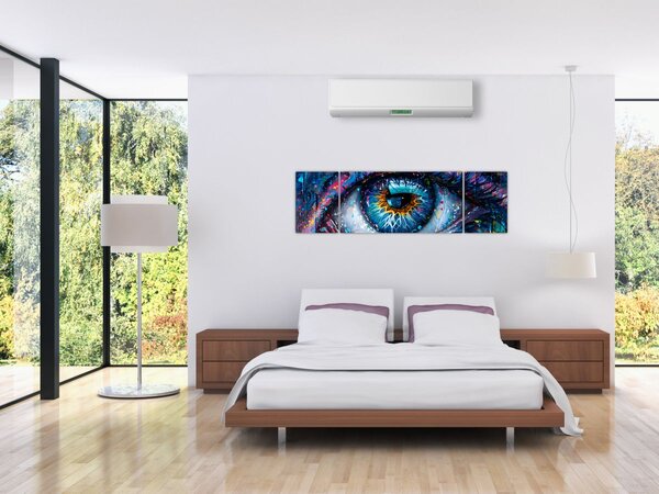 Obraz - Malba oka (170x50 cm)