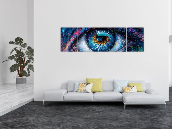 Obraz - Malba oka (170x50 cm)