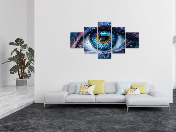 Obraz - Malba oka (125x70 cm)