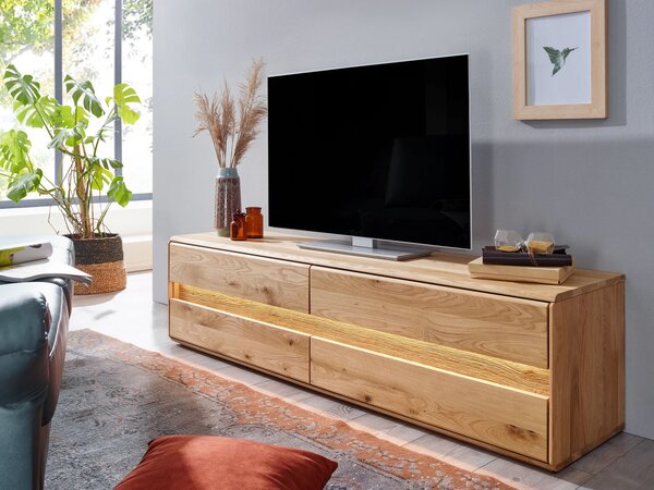 SOB Nábytek - Dřevěný TV stolek 183 cm Nantes divoký dub - F01004944G