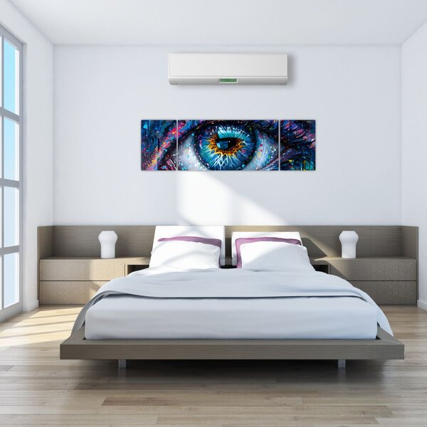 Obraz - Malba oka (170x50 cm)