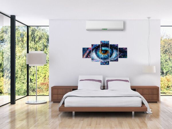 Obraz - Malba oka (125x70 cm)