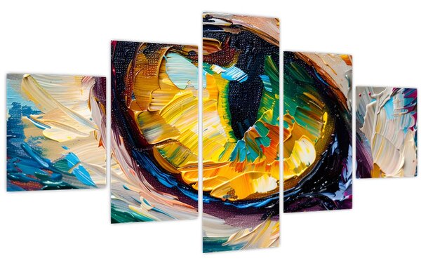 Obraz - Malba kočičího oka (125x70 cm)