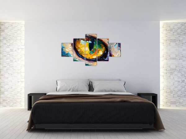 Obraz - Malba kočičího oka (125x70 cm)