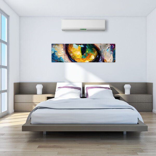 Obraz - Malba kočičího oka (170x50 cm)
