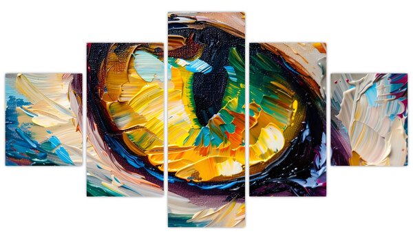 Obraz - Malba kočičího oka (125x70 cm)