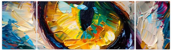 Obraz - Malba kočičího oka (170x50 cm)