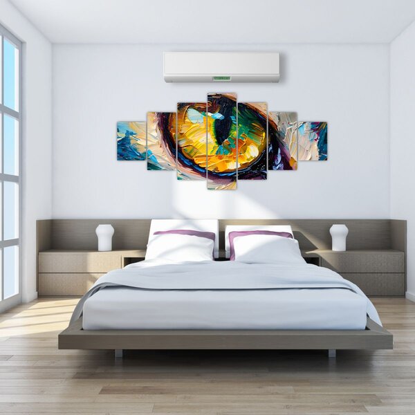 Obraz - Malba kočičího oka (210x100 cm)