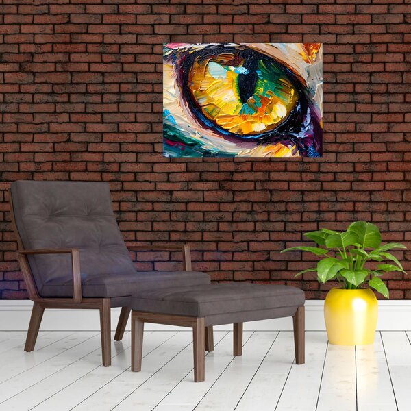 Obraz - Malba kočičího oka (70x50 cm)