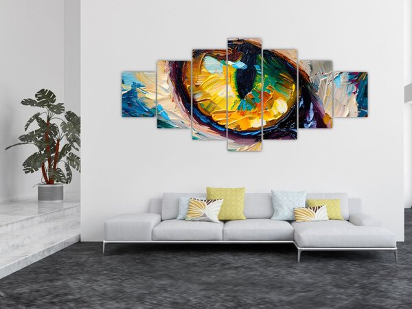 Obraz - Malba kočičího oka (210x100 cm)
