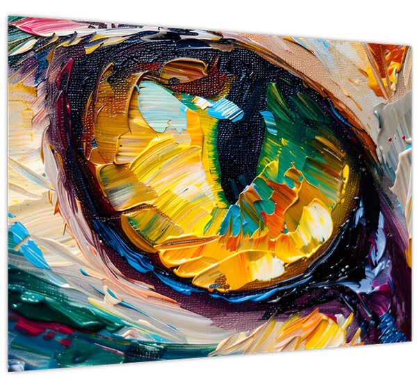 Obraz - Malba kočičího oka (70x50 cm)