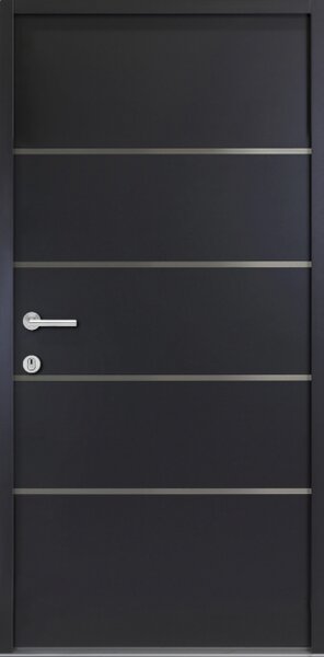 FM TÜREN Vchodové dveře s ocelovým opláštěním FM Turen model NBT02 Orientace dveří: Levé, otevírání ven, Dekor: Bílá, Standardní rozměr: 90 cm x 200 cm - vnější rozměr rámu