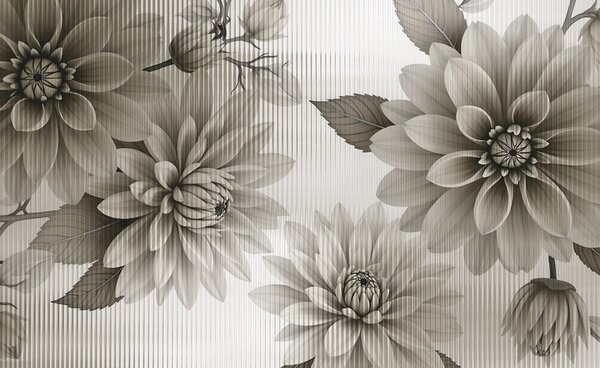 Fototapeta Elegantní květinový design v tlumených tónech, Přírodní fototapety, Populární fototapety, w03197v1 - Tapeko.co.cz