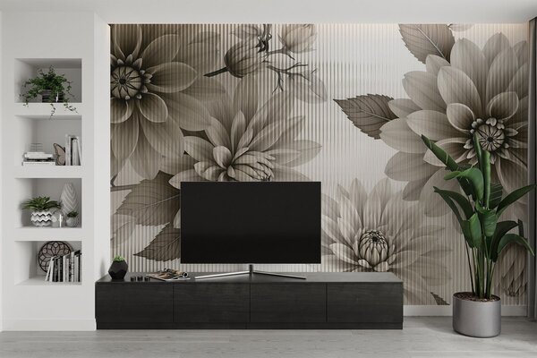 Fototapeta Elegantní květinový design v tlumených tónech, Přírodní fototapety, Populární fototapety, w03197v1 - Tapeko.co.cz