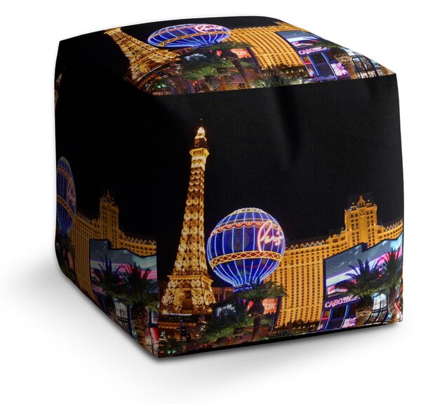 Sablio Taburet Cube Las Vegas 3: 40x40x40 cm
