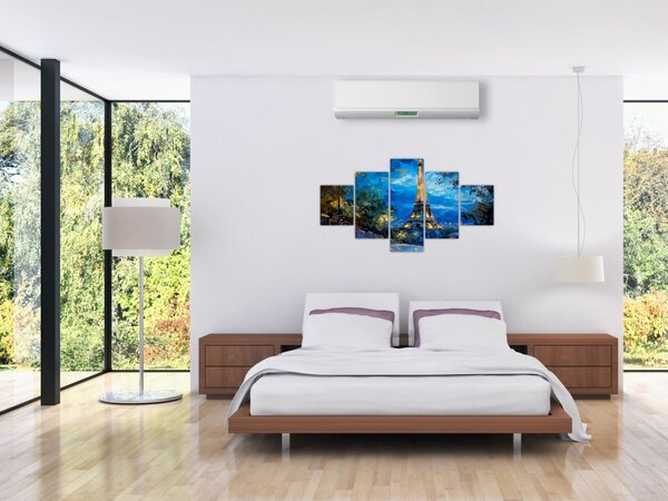 Obraz - Olejomalba Eiffelovy věže (125x70 cm)