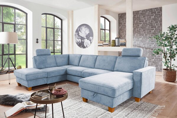 SEDACÍ SOUPRAVA, textil, světle modrá Sit & More - Sedací soupravy, Online Only