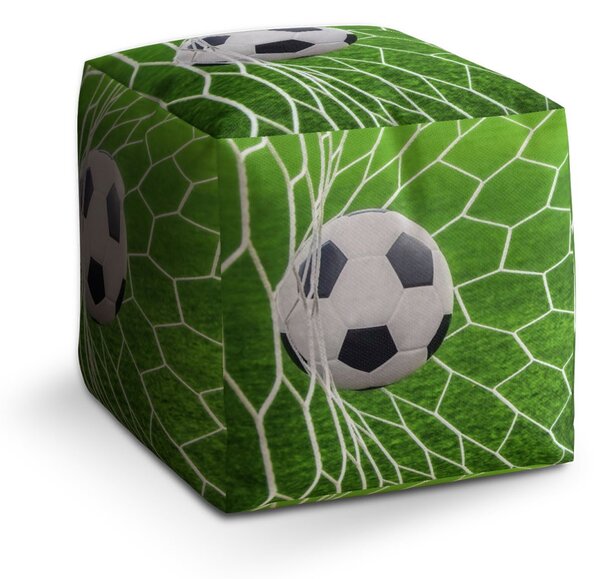 Sablio Taburet Cube Fotbalový míč v bráně: 40x40x40 cm