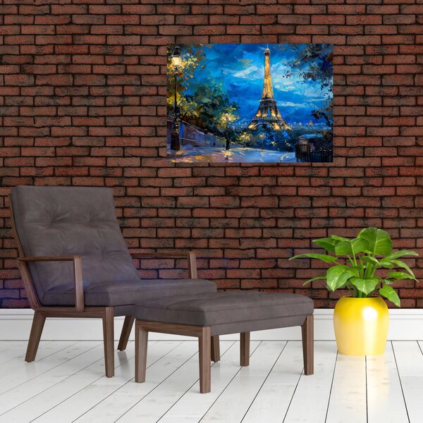 Obraz - Olejomalba Eiffelovy věže (70x50 cm)
