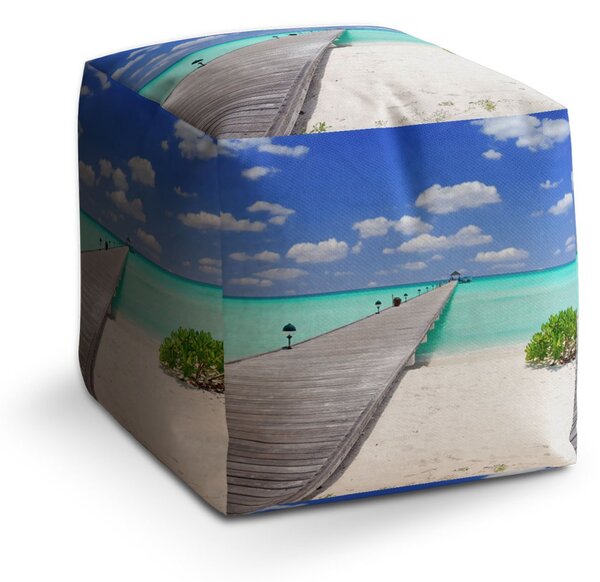 Sablio Taburet Cube Molo na pláži: 40x40x40 cm