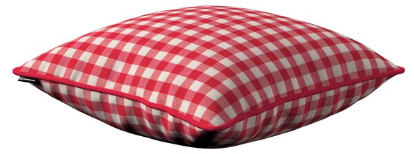 Gabi - potah na polštář šňůrka po obvodu barva červená látka vzorované