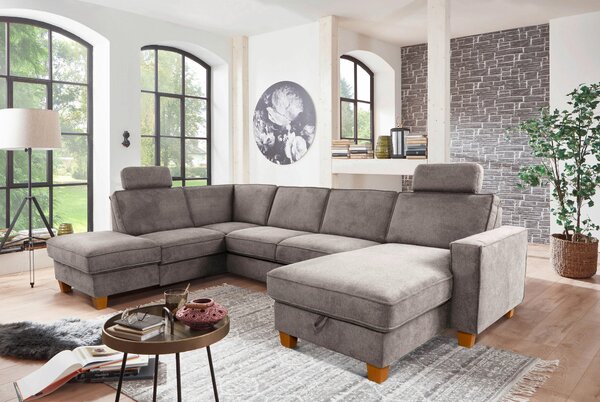 SEDACÍ SOUPRAVA, textil, šedohnědá Sit & More - Sedací soupravy, Online Only