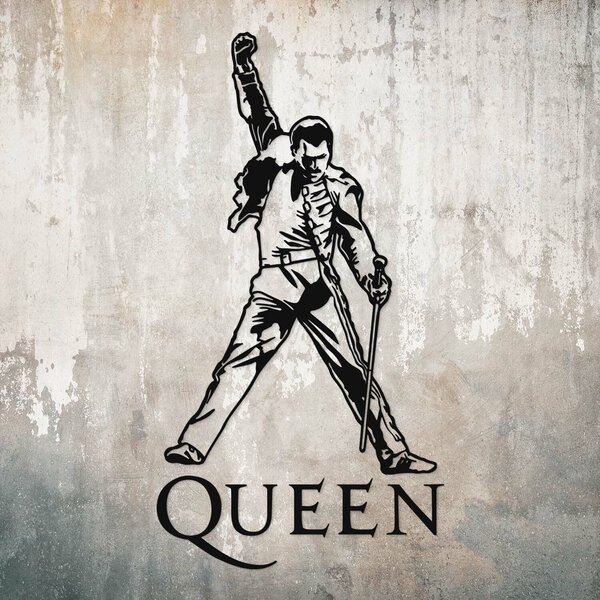 DUBLEZ | Dřevěný obraz Queen - Freddie Mercury | Obraz