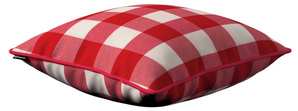 Gabi - potah na polštář šňůrka po obvodu barva červená látka vzorované