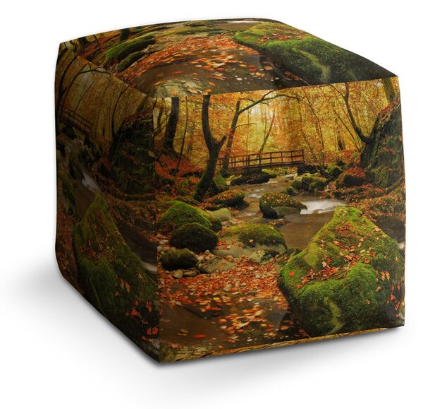 Sablio Taburet Cube Most v lese: 40x40x40 cm