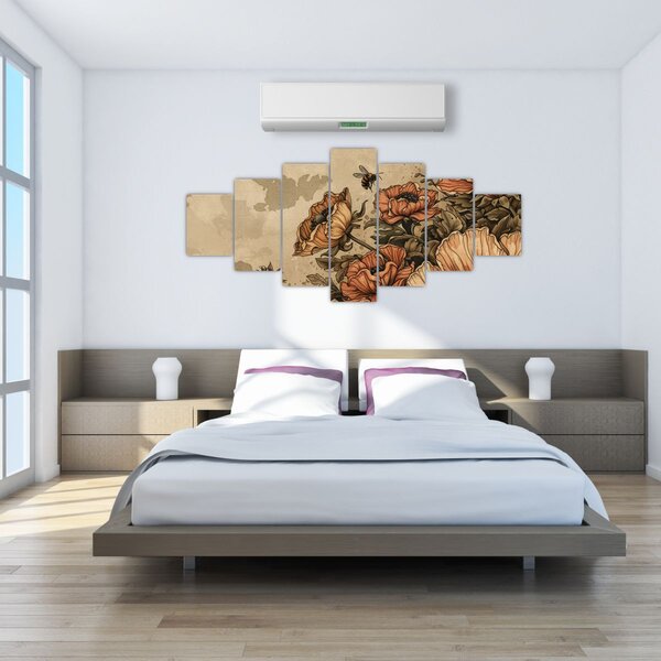 Obraz - Včelí louka II. (210x100 cm)