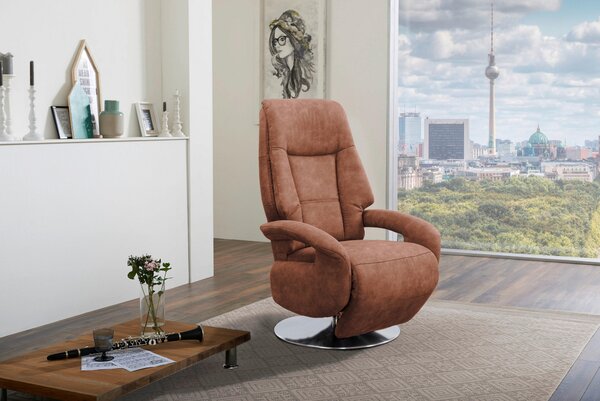 RELAXAČNÍ KŘESLO, textil, koňaková Sit & More - Online Only křesla & taburety, Online Only