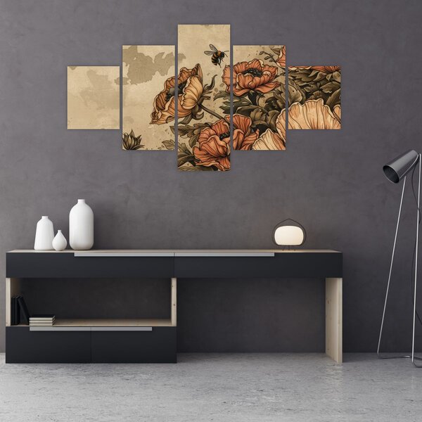 Obraz - Včelí louka II. (125x70 cm)