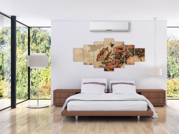 Obraz - Včelí louka II. (210x100 cm)