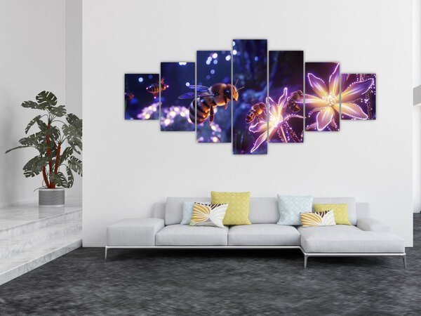 Obraz - Včelí louka III. (210x100 cm)