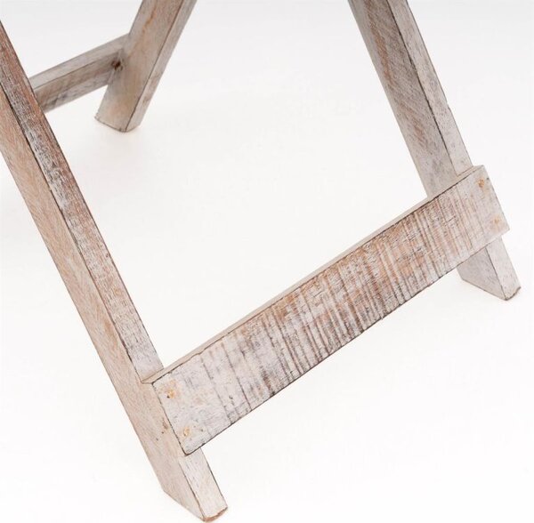 Skládací kulatý zahradní stůl Divero, 50 cm, přírodní dřevo