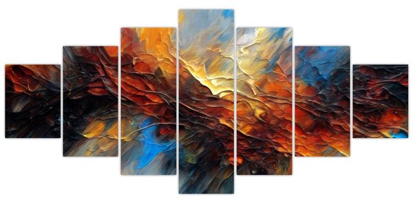 Obraz - Barevná textura (210x100 cm)