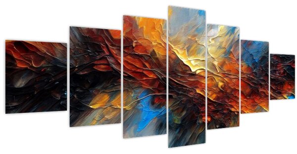 Obraz - Barevná textura (210x100 cm)