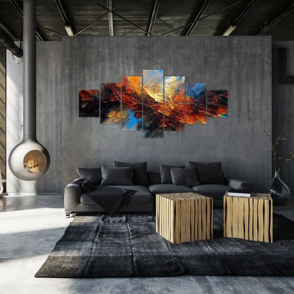 Obraz - Barevná textura (210x100 cm)
