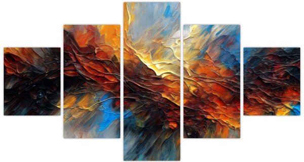 Obraz - Barevná textura (125x70 cm)