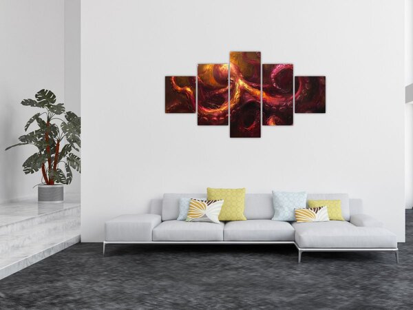 Obraz - Chobotnice, olejomalba (125x70 cm)