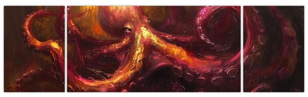 Obraz - Chobotnice, olejomalba (170x50 cm)